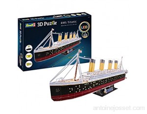Revell 3D Puzzles 00154 RMS Titanic - LED Edition Noir/Rouge