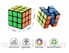 ROXENDA Speed Cube 3x3x3 Vitesse Cube de Magique Facile à Tourner et à Lisser Speedcube 3x3 Noir