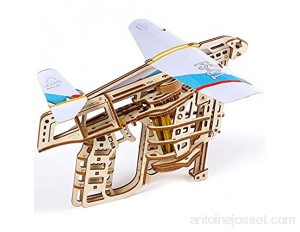 UGEARS Puzzle 3D Mécanique - l’Aéro-Lanceur Puzzle 3D - Jeu Construction Adulte en Bois - Сonstruction Mécanique - Maquettes en Bois a Construire Miniature Mécanique en Bois à Monter soi-même