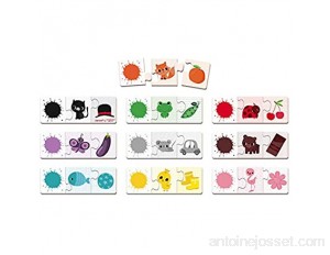 JANOD- Jeu d'association-Puzzle Triocolor 30 pièces J02709 Multicolore