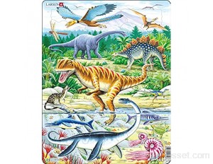 Larsen FH16 Dinosaures de l'époque Jurassique Puzzle Cadre avec de 35 pièces