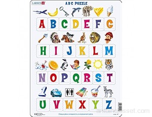 Larsen LS826 Apprendre l'alphabet: 26 Lettres majuscules édition Français Puzzle Cadre avec de 26 pièces