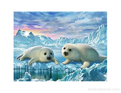 Puzzle Adulte 500 Pièces White Seal Bricolage Animal Décor À La Maison Puzzle Adulte Kit Bricolage Jouet en Bois Cadeau Unique Décor À La Maison 52x38cm