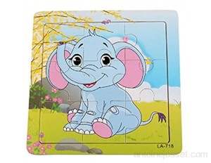 Vovotrade® Puzzles Bois Jouets Grenouille pour Enfants Éducation Cadeau l'éléphant