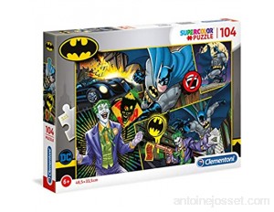 Clementoni Supercolor-Batman-104 pièces-Fabriqué en Italie-Puzzle pour Enfants 25708
