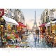 CofunKool 1000 Pièces Jigsaw Puzzle pour Adultes Paris Rue Tour Eiffel