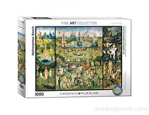 EuroGraphics "Jérôme Bosch Le Jardin des Délices/Triptyque Puzzle Lot de 1000 Multicolore