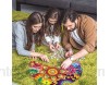 Herefun 1000 Pièces Puzzle Rond Fleur Puzzles Intellectual Game Puzzle pour Éducatif Soulagement du Stress Jouet Fleur