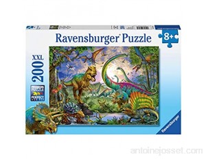 Ravensburger - Le Royaume des Dinosaures - Puzzle 200 pièces XXL - Puzzle enfant - dès 8 ans - 12718