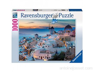 Ravensburger- Puzzle 1000 pièces Santorin Adulte 4005556196111 Néant