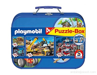 Schmidt - 55599 - Puzzle - Playmobil - Coffret de Puzzles 2X60 - 2X100 Pièces