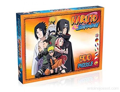 Winning Moves- Puzzle Naruto Shippuden-500 pièces WM00138-ML1-6 Multicolor