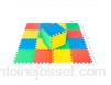WITTA Tapis de jeu en mousse EVA pour bébés et enfants 16 pièces 31 x 31 cm Multicolore Tapis Puzzle avec zone de couverture de 1 36 m²