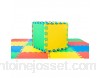 WITTA Tapis de jeu en mousse EVA pour bébés et enfants 16 pièces 31 x 31 cm Multicolore Tapis Puzzle avec zone de couverture de 1 36 m²