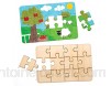 Baker Ross Lot de 8 Puzzles Vierges en Bois pour décorer les Enfants AW602