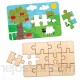 Baker Ross Lot de 8 Puzzles Vierges en Bois pour décorer les Enfants AW602