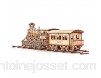 Wood Trick - Locomotive R17 - Puzzle 3d en bois - Casse tete adulte - Maquettes à construire - Casse-tête découpée au laser - 405 pièces