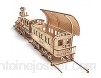 Wood Trick - Locomotive R17 - Puzzle 3d en bois - Casse tete adulte - Maquettes à construire - Casse-tête découpée au laser - 405 pièces