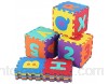 Deror Tapis de Jeu Puzzle 36pcs Alphabet Numbers Puzzle Play Mat 30x30x1cm Enfants Tapis de Jeu