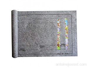 FGJFJ Tapis de Puzzle Tapis de Jeu Portable en Feutre de Rangement pour Puzzle Couverture Grise