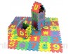 Lot de 36 tapis de puzzle alphanumérique en mousse pour enfants - Tapis d\'apprentissage portable - Tapis en mousse - Idéal pour apprendre les enfants