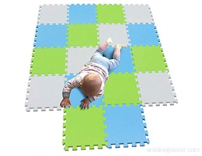 MQIAOHAM tapis de sol puzzle tapis mousse bebe jeu enfant aire de jeux pour puzzle enfants baby mat à ramper activite épais puzzle mat baby à ramper Blanc Bleu Vertfruit 101107115