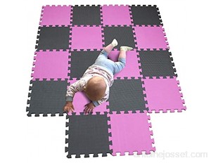 MQIAOHAM tapis de sol puzzle tapis mousse bebe jeu enfant aire de jeux pour puzzle multicolores enfants baby mat à ramper activite épais puzzle mat baby à ramper Rose Gris 103112