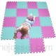 MQIAOHAM tapis de sol puzzle tapis mousse bebe jeu enfant aire de jeux pour puzzle multicolores enfants baby mat à ramper activite épais puzzle mat baby à ramper Rose Vert 103108