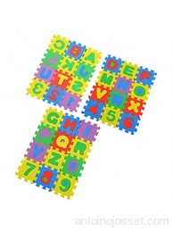 Nsdsb Puzzle Coloré Kid Jouet Éducatif AZ Alphabet Lettres Chiffres Tapis De Mousse Multicolore