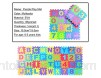 rongweiwang 36 pièces de Style nombres Childern de Puzzle Tapis de Tapis de Mousse bébé en Mousse EVA Jeu Jouer Interlocking Mousse Sol Ensembles Pad