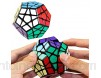 Coolzon Speed Puzzle Cube Ensemble de Cubes 3x3 + Pyraminx + Megaminx Dodecahedron Cube de Vitesse Paquet de 3