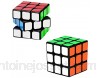 Coolzon Speed Puzzle Cube Ensemble de Cubes 3x3 + Pyraminx + Megaminx Dodecahedron Cube de Vitesse Paquet de 3