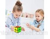 EASEHOME 2x2x2 Speed Puzzle Cube Magic Cube Magique Cubo avec Autocollant de PVC pour Enfants et Adultes Noir