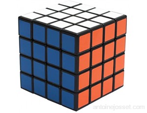 EASEHOME 4x4x4 Speed Cube Magic Puzzle Cube Magique Cubo avec Autocollant de PVC pour Enfants et Adultes Noir