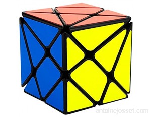 EASEHOME Poisson Speed Puzzle Cube Fish Magic Cube Magique Cubo avec Autocollant de PVC pour Enfants et Adultes Noir
