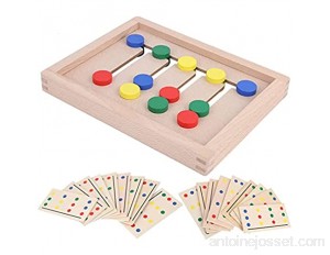 Forme de Jeu logique Forme de boîte en Bois Conception de Puzzle à glissière Puzzle Assorti pour pratiquer des compétences Pratiques pour la Formation de laOhye-Four-Color Game Round