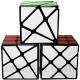 JIAFENG Pack de 3 dés + Moulinet Cube + Angle de Fluctuation Peinture Noire
