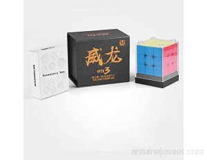 JIARUN Cube de Vitesse de compétition 3x3x3 Version Professionnelle magnétique Cube sans Autocollants Jouets éducatifs pour Enfants