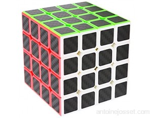 LSMY Speed Cube 4x4x4 Puzzle Magic Cubo Carbon Fiber Sticker Toy
