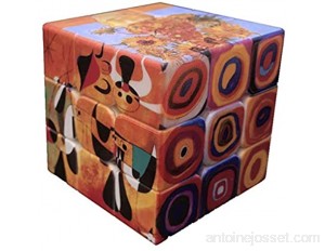 Motif Peinture Mondiale Célèbre Rubix Cube 3X3x3 Loisir Et Divertissement Sûr Et Durable pour Insipide Jouets Enfants pour Adultes