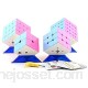 RENFEIYUAN Reg;Ensemble d'emballage Cadeau Rose MA de 2x2x2 3x3x3 4x4x4 5x5x5 Jeux Lisses rubick's Cube