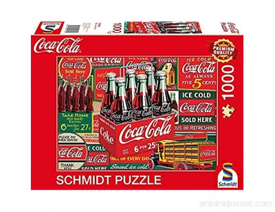 Schmidt Spiele- Puzzle Coca Cola Ours Polaire 1000 pièces 59914