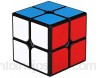 TOYESS Cube Magique 2x2 Speed Cube de Vitesse Magique Lisse Facile à Tourner Cadeau Parfait pour Enfants et Adultes，Noir