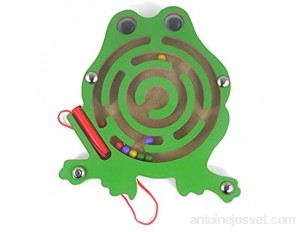 Gobus coloré en Bois Mini Animaux Forme Stylo Perles de Conduite Cadeau Labyrinthe Jouet éducatif pour Les Enfants Frog La Grenouille