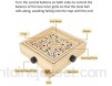 Jeu de labyrinthe en bois Labyrinth Board Ball Puzzle Gaming Jouet éducatif Boîte de couleur bleue 1 x boîte de jeu de balle et 2 x boule en acier