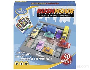 Ravensburger - Rush Hour - Jeu de logique Casse-tête - ThinkFun - 40 défis 4 niveaux - 1 joueur ou plus dès 8 ans - 76302Multilingue Français inclus