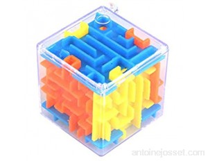 Zhou-YuXiang Petit Labyrinthe en Trois Dimensions Labyrinthe Magique Universel 3D bébé Intelligence Jouet Jouets éducatifs Portable Enfant Cadeaux