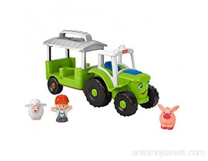 Fisher-Price Little People Le Tracteur musical à faire rouler version française jouet bébé et enfant de 12 mois à 5 ans GTM08