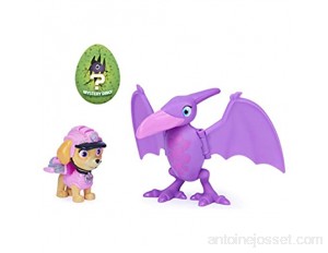 Pat'Patrouille Mission Dino Ensemble de Figurines Skye et d’Un Dinosaure pour Enfants à partir de 3 Ans