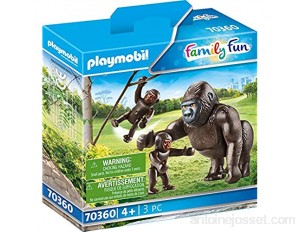 Playmobil Gorille avec Ses Petits Multicolor 70360